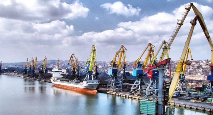 Water area of Mariupol seaport
