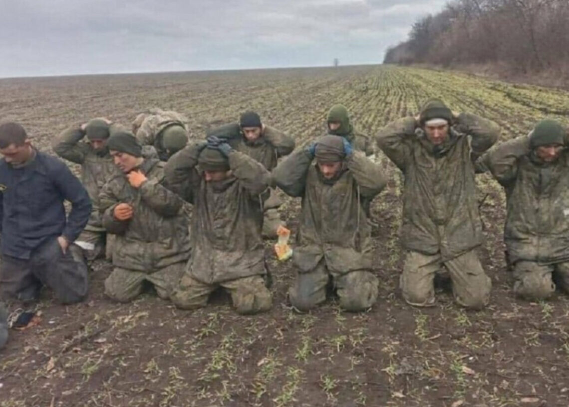 Captive Russian soldiers